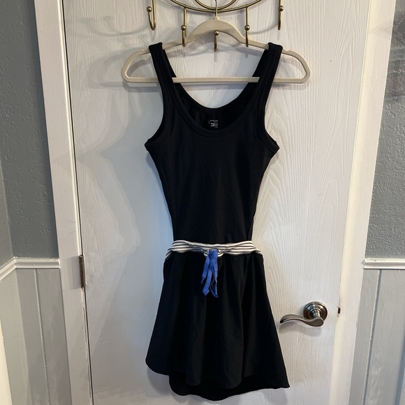 Aerie Black Dress with Blue and White Accents - Picture 1 of 6